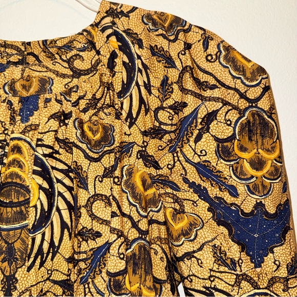 Ulla Johnson Denisa Blouse Horn Puff Sleeve Drawstring Waist Size 0 - Picture 9 of 13